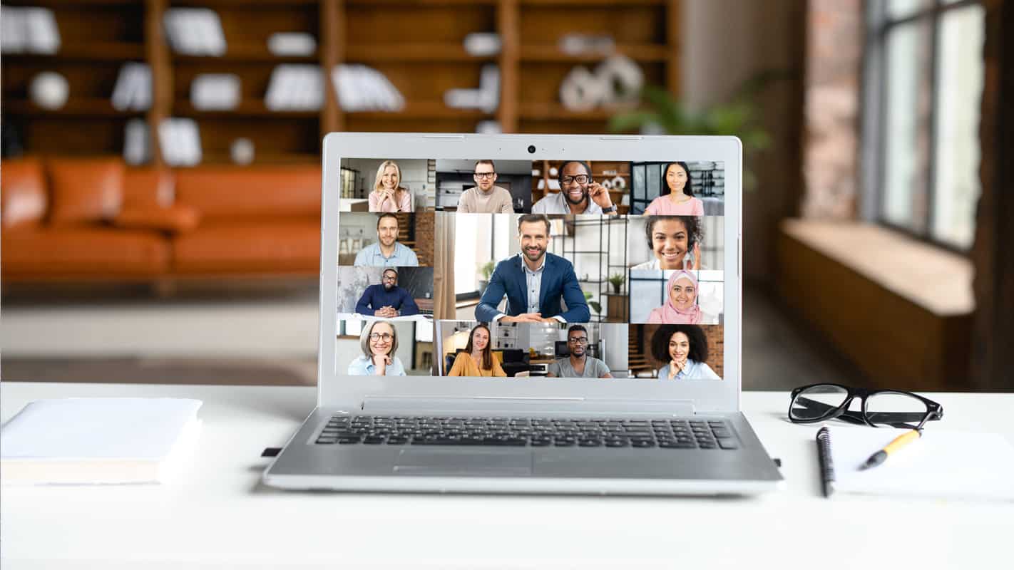 laptop video conference webcam